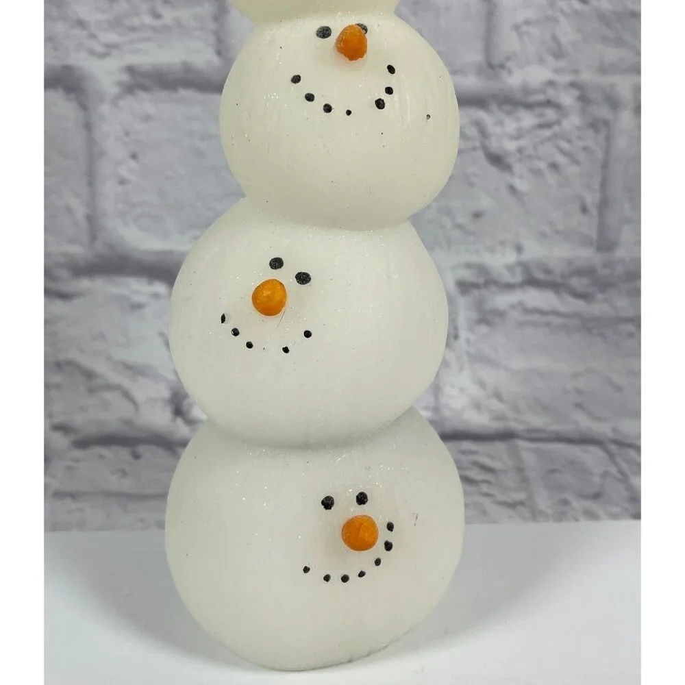 VTG Retro Stacked Snowman Light Works Totem Pole Christmas Holiday Illumination - Picture 9 of 16
